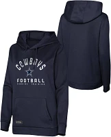 NFL Combine Women's Dallas Cowboys Game Hype Navy Pullover Hoodie