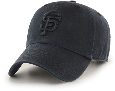 '47 Adult San Francisco Giants Black Clean Up Adjustable Hat