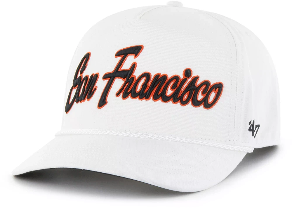 '47 Adult San Francisco Giants White Overhand Hitch Adjustable Hat