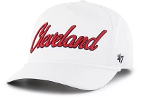 '47 Adult Cleveland Guardians White Overhand Hitch Adjustable Hat