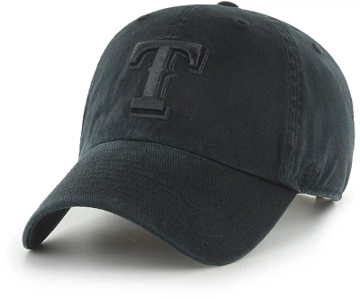 '47 Adult Texas Rangers Black Clean Up Adjustable Hat