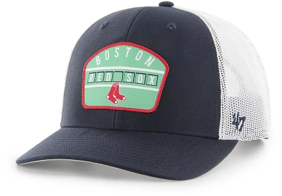 '47 Adult Boston Red Sox Navy Pitch Adjustable Trucker Hat