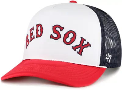 '47 Adult Boston Red Sox Navy Script Trucker Hat