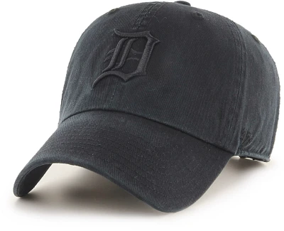 '47 Adult Detroit Tigers Black Clean Up Adjustable Hat