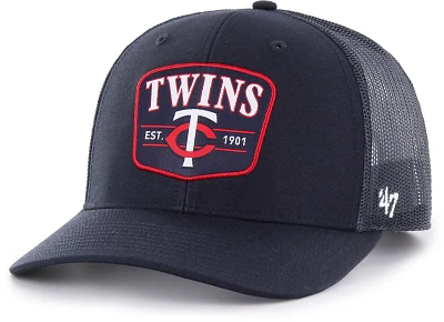 '47 Adult Minnesota Twins Navy Squad Adjustable Trucker Hat