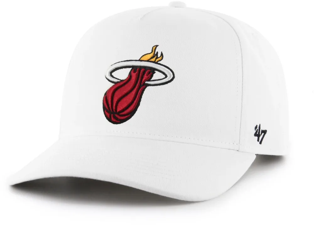 '47 Brand Men's Miami Heat White Hitch Hat