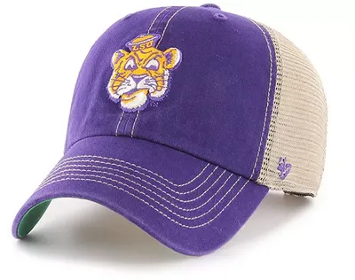 ‘47 LSU Tigers Purple Vintage Trawler Clean Up Adjustable Hat