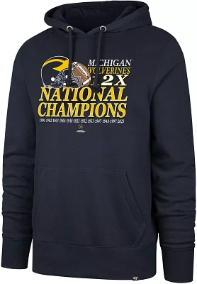 ‘47 Adult 2023 College Football National Champions Michigan Wolverines Pullover Hoodie