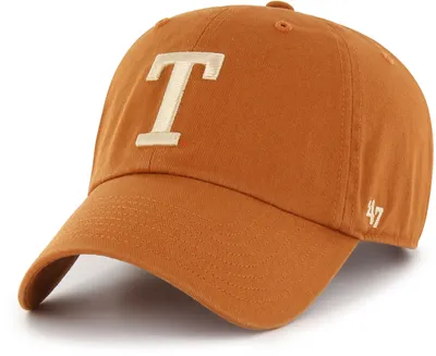 47 Texas Longhorns Burnt Orange Vintage Clean Up Adjustable Hat