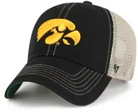 ‘47 Iowa Hawkeyes Black Trawler Clean Up Adjustable Hat