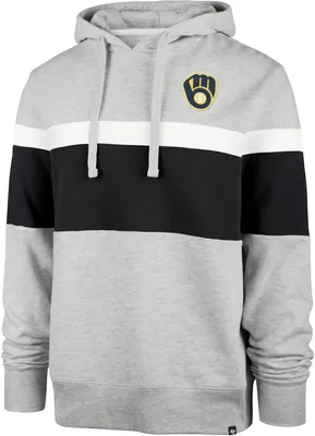 '47 Men's Milwaukee Brewers Gray Warren Pullover Hoodie