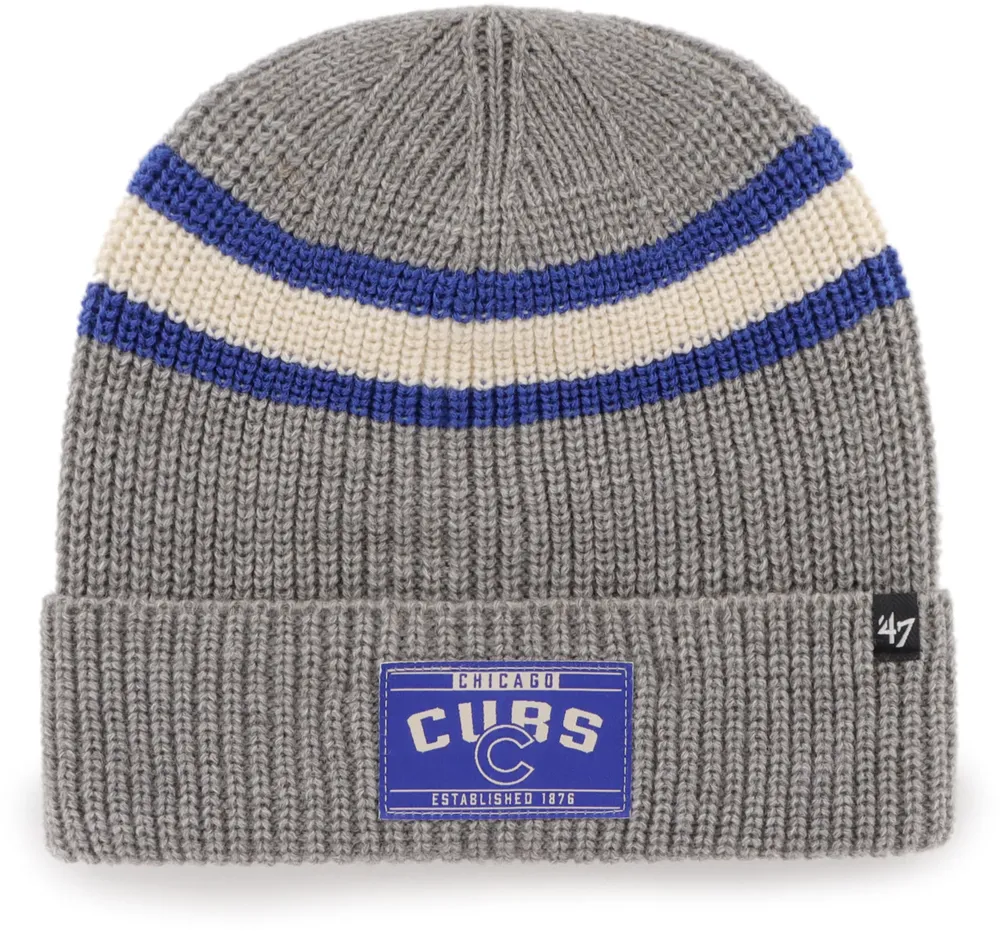 '47 Men's Chicago Cubs Gray Penobscot Cuff Knit