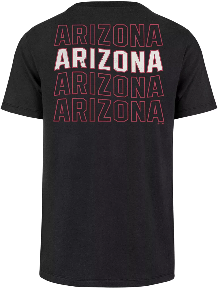 '47 Men's Arizona Diamondbacks Black Franklin Hang Back T-Shirt