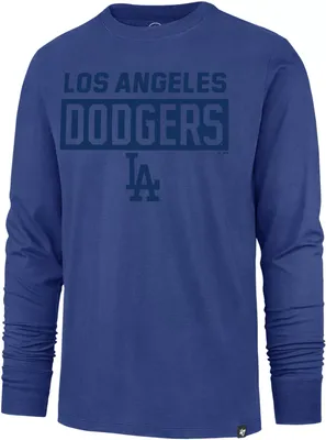 '47 Men's Los Angeles Dodgers Gray Franklin Frame Long Sleeve Shirt