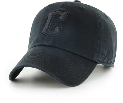 '47 Men's Cleveland Guardians Black Cleanup Label Adjustable Hat