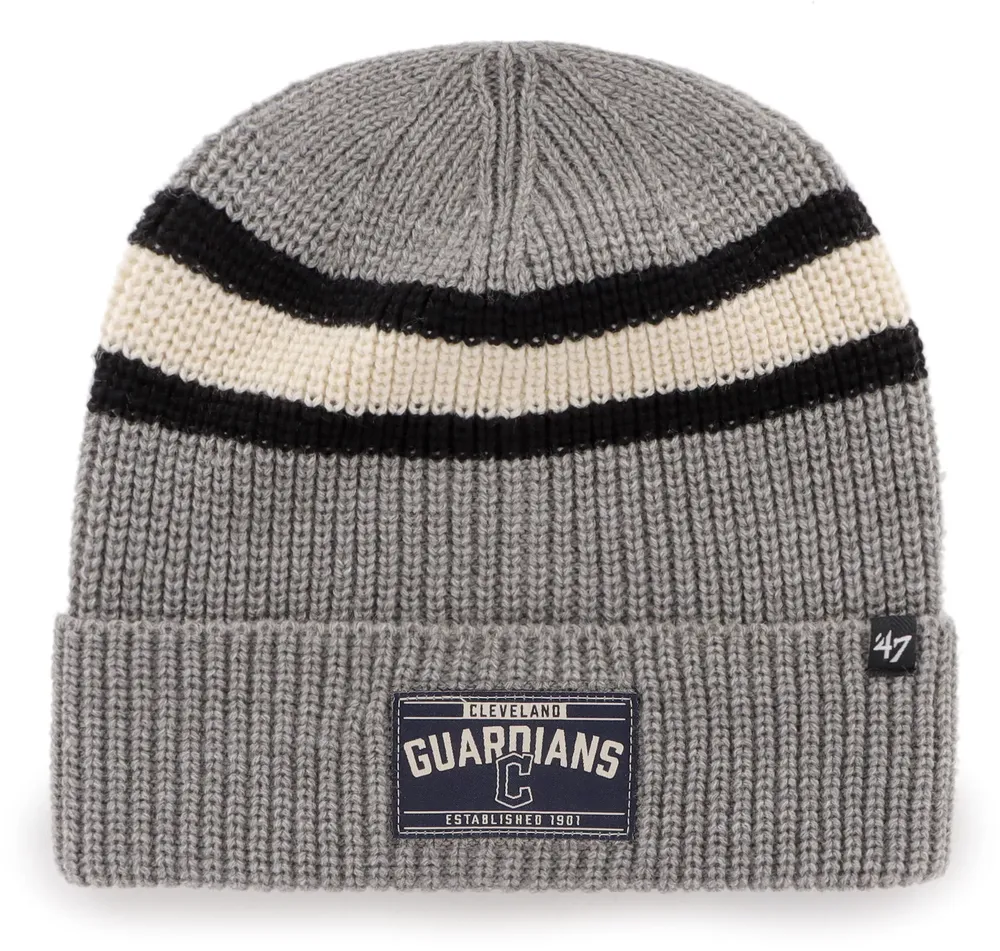 '47 Men's Cleveland Guardians Gray Penobscot Cuff Knit