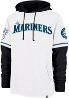 '47 Men's Seattle Mariners White Tri-Stop Cooperstown Pullover Hoodie