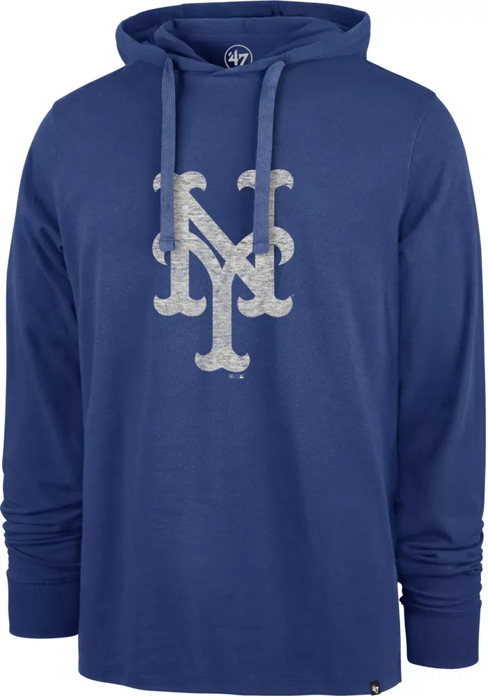 '47 Men's New York Mets Blue Premium Ashby Pique Hoodie