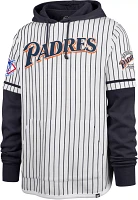 '47 Men's San Diego Padres White Tri-Stop Cooperstown Pullover Hoodie