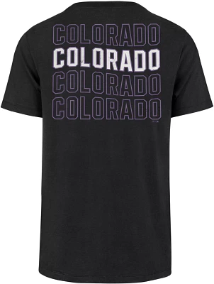 '47 Men's Colorado Rockies Black Franklin Hang Back T-Shirt