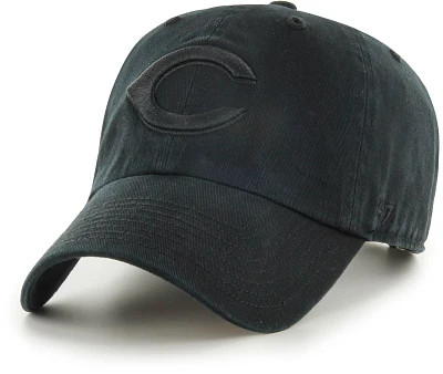 ‘47 Adult Cincinnati Reds Black Clean Up Adjustable Hat