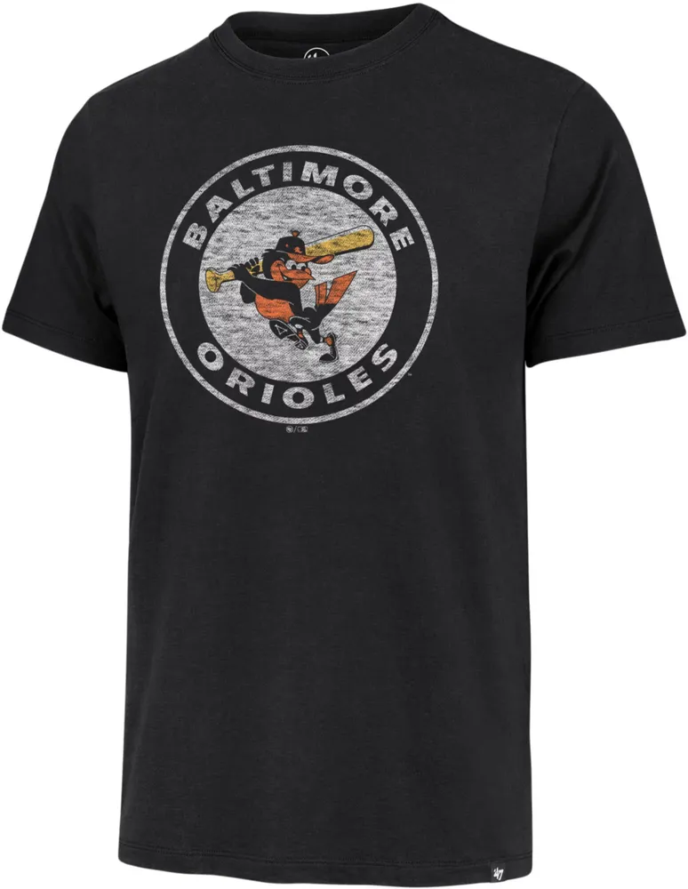 '47 Men's Baltimore Orioles Black Cooperstown Premier Franklin T-Shirt