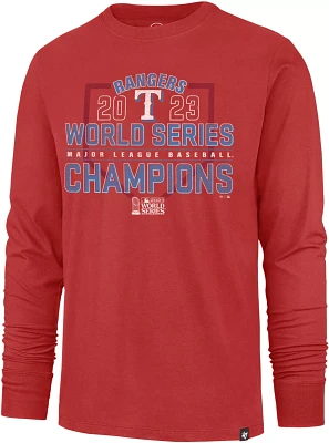 '47 Men's 2023 World Series Champions Texas Rangers Franklin Long Sleeve T-Shirt