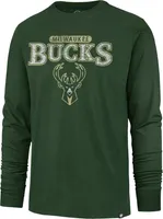 '47 Men's Milwaukee Bucks Green Linear Franklin Long Sleeve T-Shirt