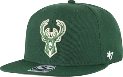 '47 Brand Adult Milwaukee Bucks No Shot Captain Snapback Hat