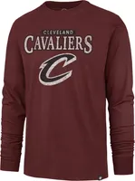 '47 Men's Cleveland Cavaliers Red Linear Franklin Long Sleeve T-Shirt