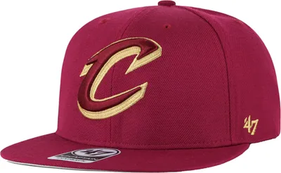 '47 Brand Adult Cleveland Cavaliers No Shot Captain Snapback Hat