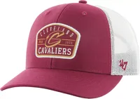 47 Brand Adult Cleveland Cavaliers Red Semi Trucker Adjustable Hat