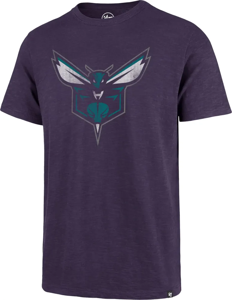 '47 Brand Men's Charlotte Hornets Purple Grit Scrum T-Shirt