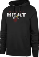 '47 Men's Miami Heat Black Half Drop Headline Hoodie