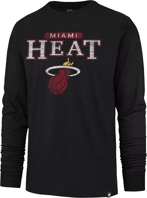 '47 Men's Miami Heat Black Linear Franklin Long Sleeve T-Shirt