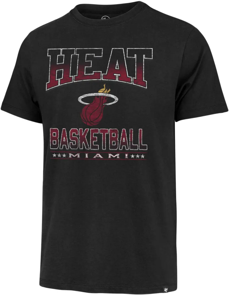 '47 Men's Miami Heat Black Inner Fade T-Shirt