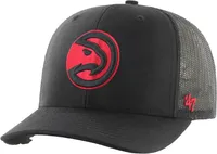 '47 Atlanta Hawks Black Trucker Hat