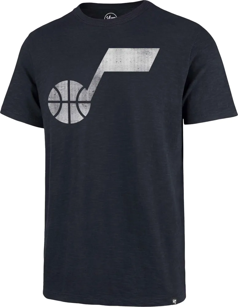 47 Brand Men's Utah Jazz Navy Grit Scrum T-Shirt