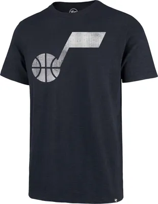 47 Brand Men's Utah Jazz Navy Grit Scrum T-Shirt