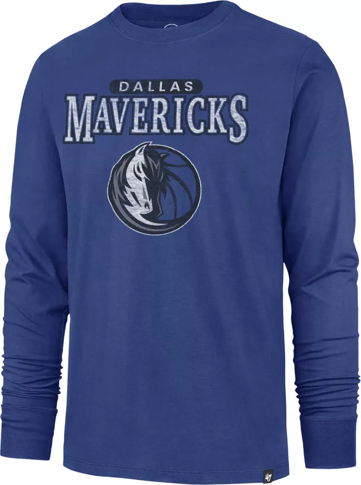 '47 Men's Dallas Mavericks Blue Linear Franklin Long Sleeve T-Shirt