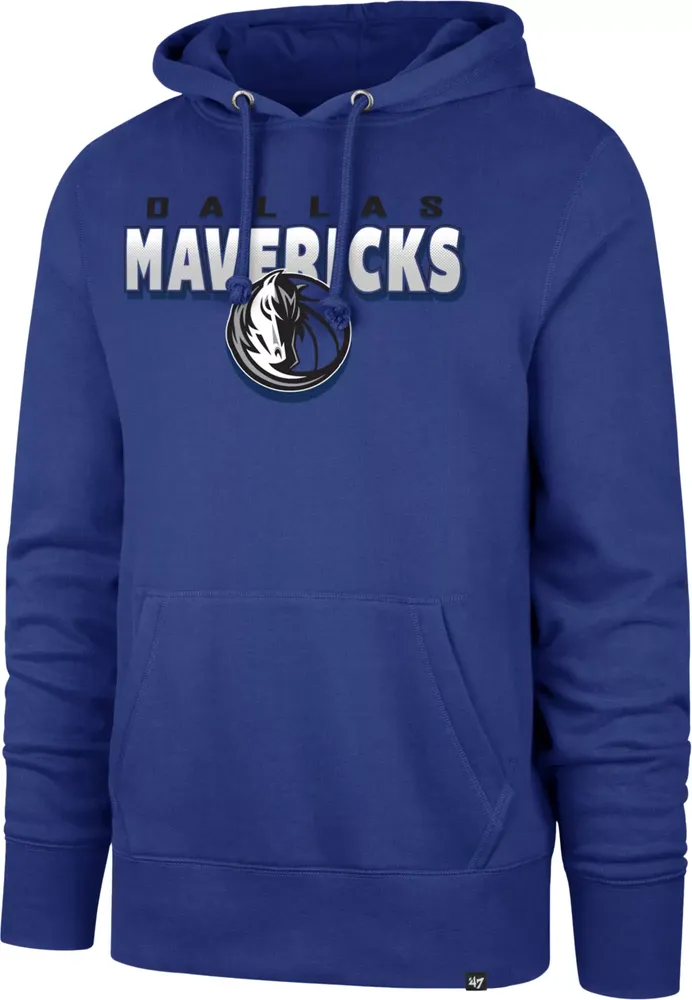 '47 Men's Dallas Mavericks Royal Half Drop Headline Hoodie