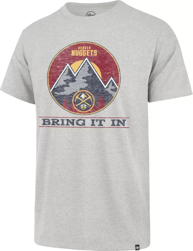 '47 Brand Men's Denver Nuggets Grey Bring It In T-Shirt