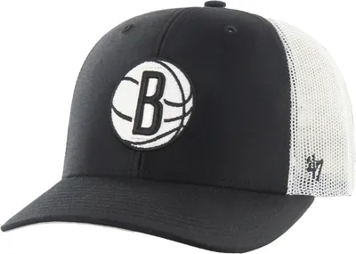 '47 Brooklyn Nets Black Trucker Hat