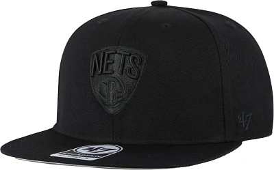 '47 Brand Adult Brooklyn Nets No Shot Captain Snapback Hat