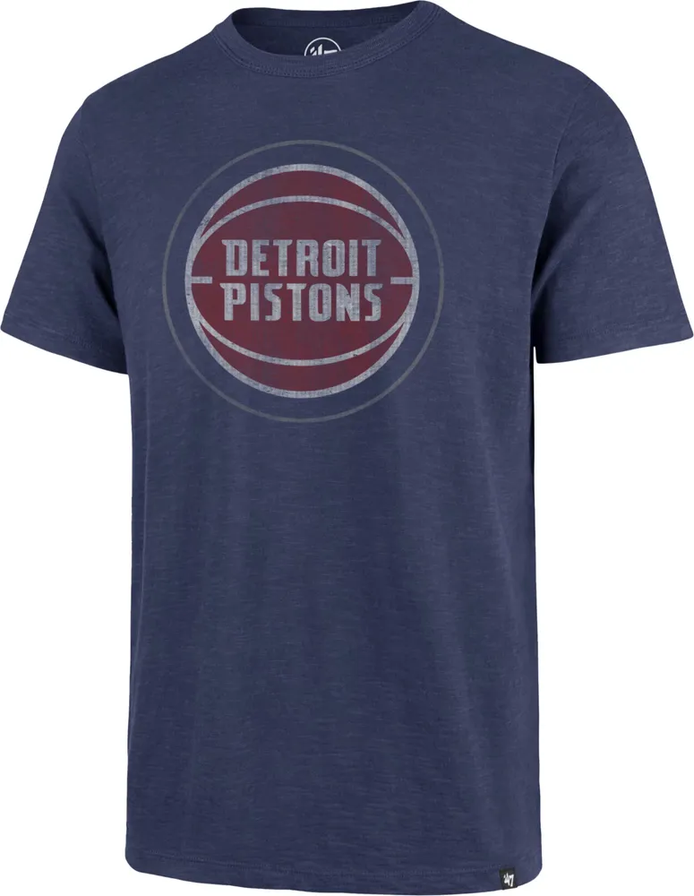 '47 Brand Men's Detroit Pistons Blue Grit Scrum T-Shirt