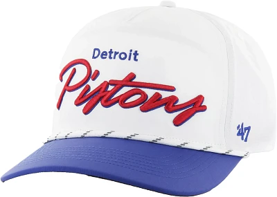 '47 Adult Detroit Pistons White Chamberlin Adjustable Hitch