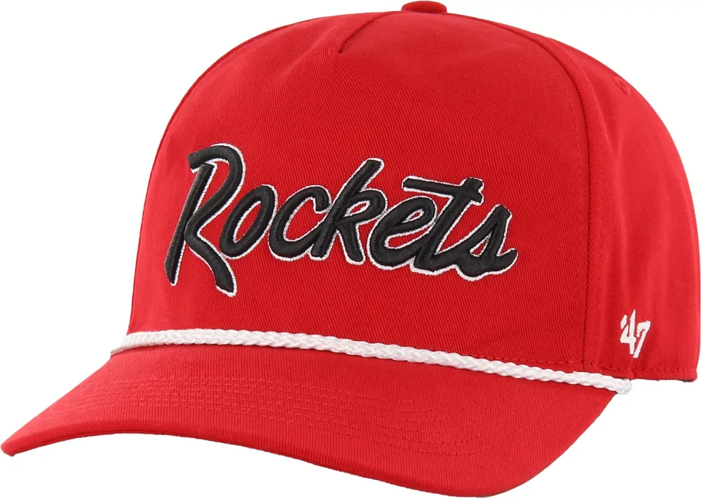 '47 Brand Adult Houston Rockets Script Adjustable Snapback Hitch Hat