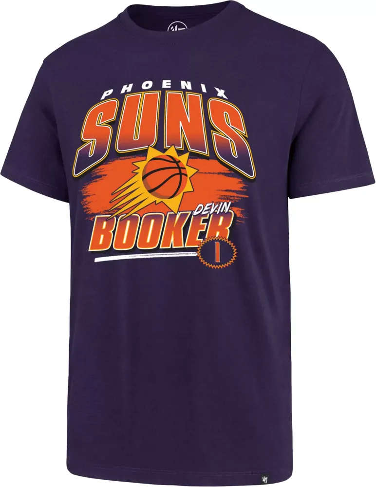 '47 Men's Phoenix Suns Devin Booker #1 Purple T-Shirt