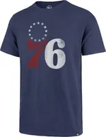 '47 Brand Men's Philadelphia 76ers Blue Grit Scrum T-Shirt