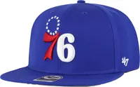 '47 Brand Adult Philadelphia 76ers No Shot Captain Snapback Hat